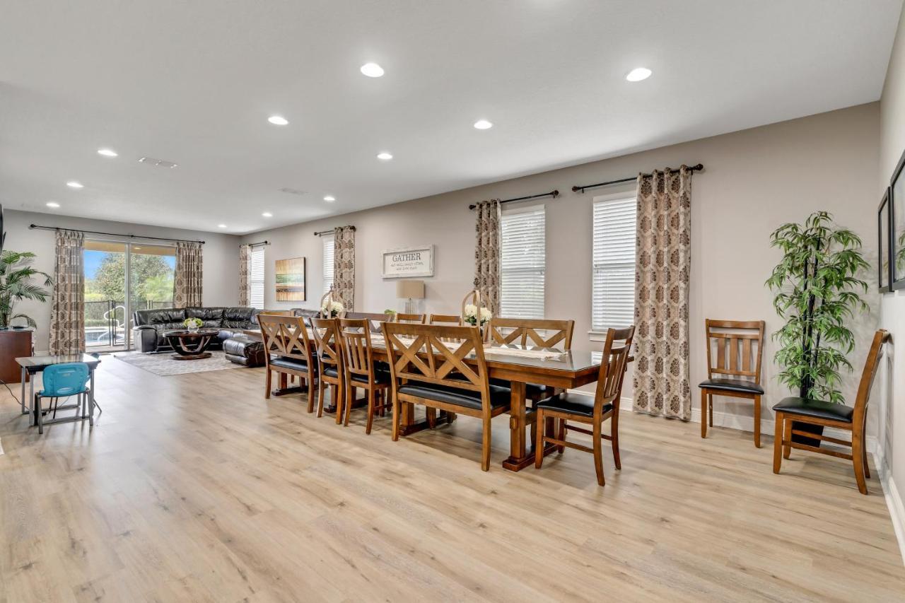 Huge 10 Bdr Family House With Arcades And Free Pool Heat Near Disney Orlando Exterior photo