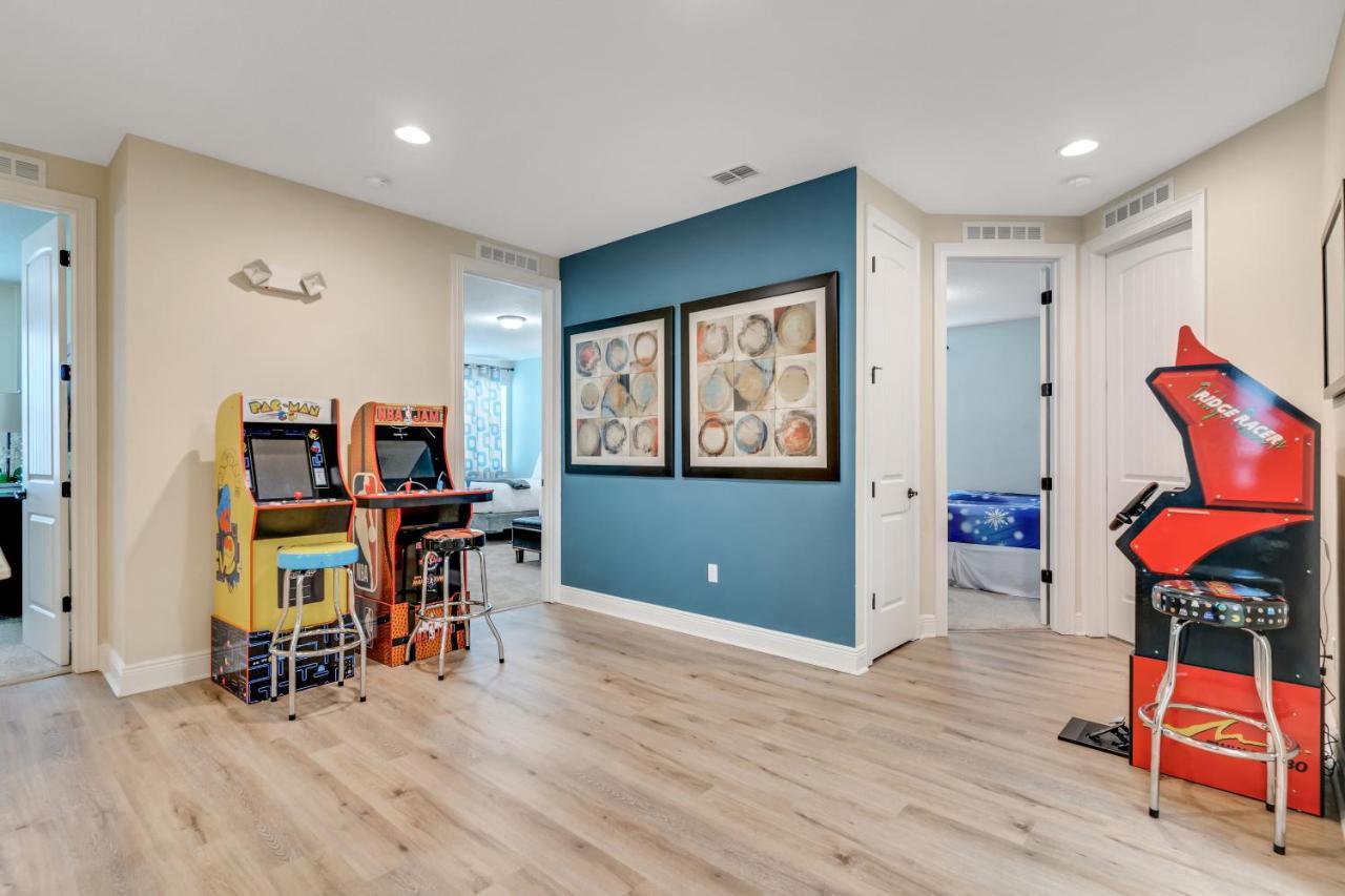 Huge 10 Bdr Family House With Arcades And Free Pool Heat Near Disney Orlando Exterior photo